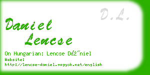 daniel lencse business card